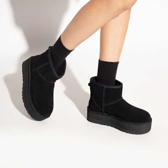 UGG Shoes - UGG Women’s Classic Mini Platform Boots - Black